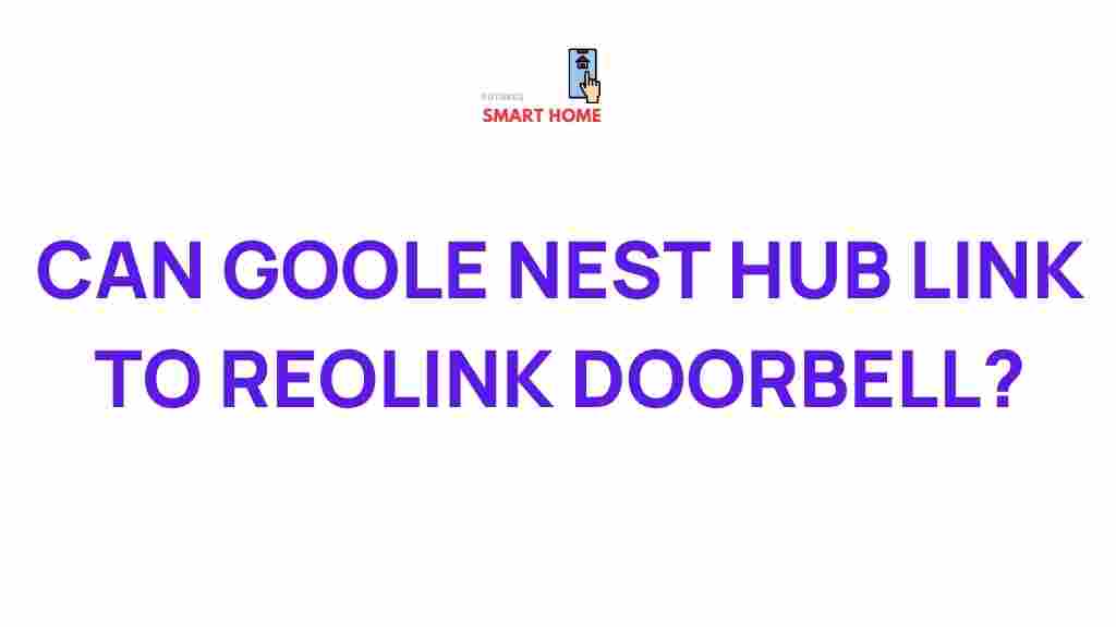 google-nest-hub-reolink-doorbell-connection