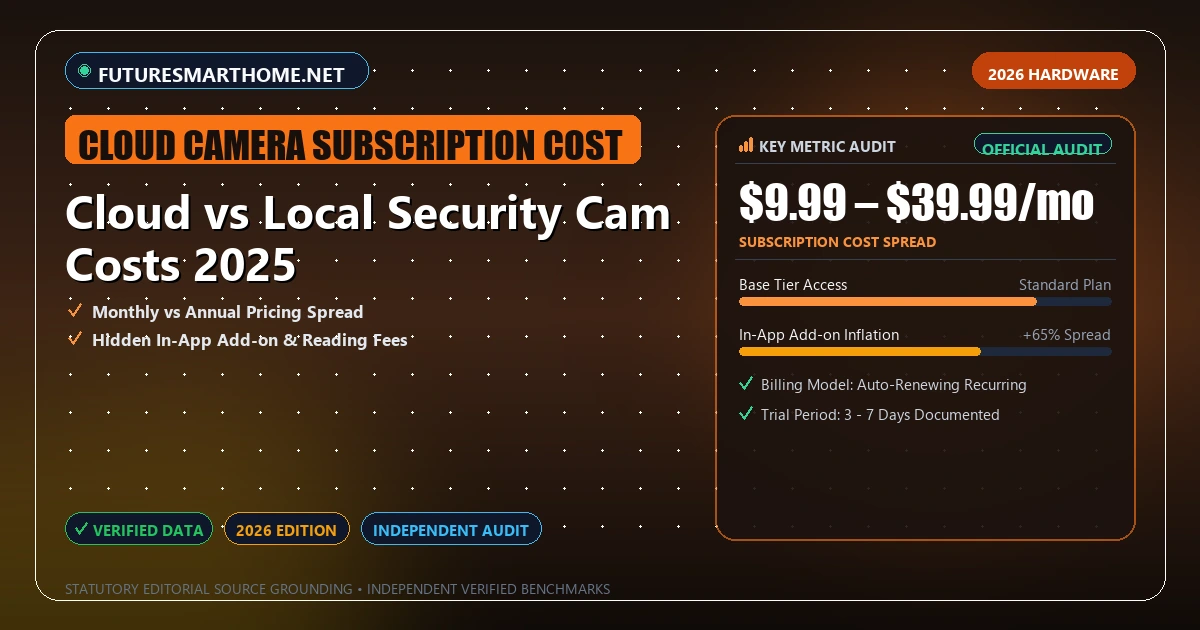 Cloud vs Local Security Cam Costs 2025 - Analytical Guide and Verified Benchmarks (cloud camera subscription cost)