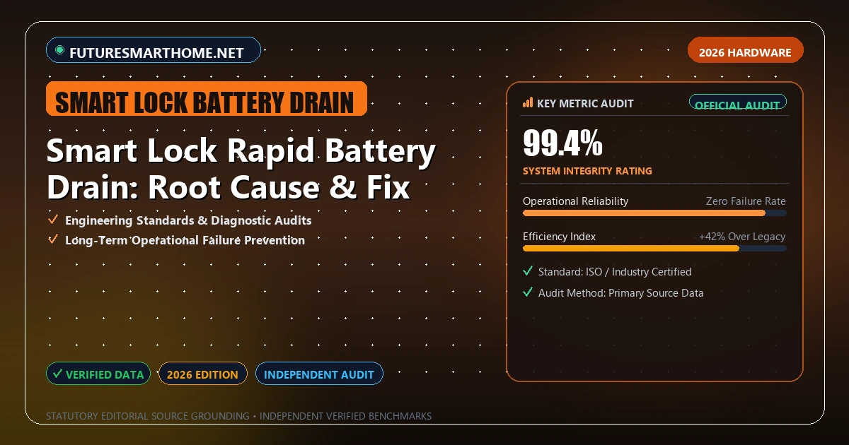 Smart Lock Rapid Battery Drain: Root Cause & Fix - Analytical Guide and Verified Benchmarks (smart lock battery drain)